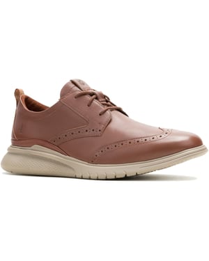 Hush Puppies Advance Leather Men's Cappucino Lace-Up Shoes