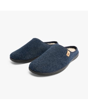 Padders Felix Mens Slippers Blue Felt