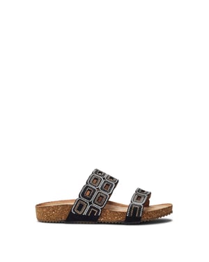 Lynora Black Sandals