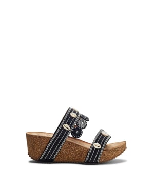 Lurina Black Sandals