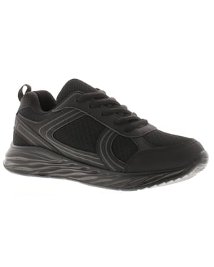 Focus Junior Boys Trainers Cassian Lace Up Lightweight PE School Black
