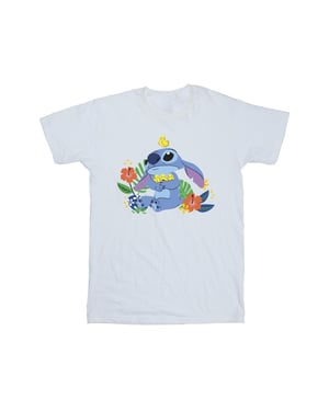 Disney Jongens Lilo & Stitch Vogels T-shirt (Wit)