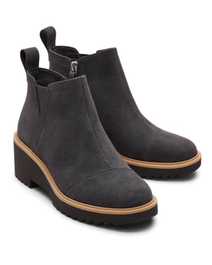 TOMS Maude Leren Dames Forged Iron Laarsjes