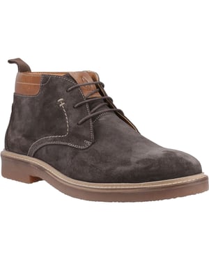 Hush Puppies Gideon Suède Heren Chocolade Enkellaarsjes