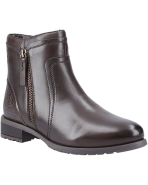 Hush Puppies Scarlett Läder Kvinnors Bruna Stövlar