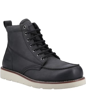 Jack & Jones Toronto Leren Heren Zwarte Enkellaarsjes