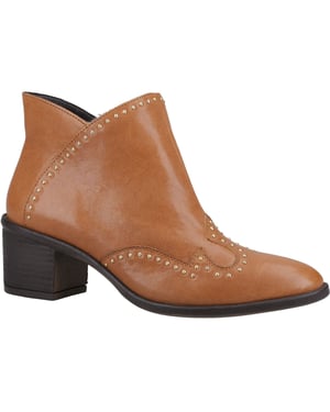 Hush Puppies Waverly Leren Dames Laarzen In Het Bruin