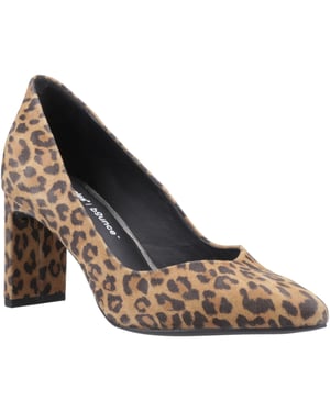 Hush Puppies Olivia Dames Suède Luipaard Ronde Pumps