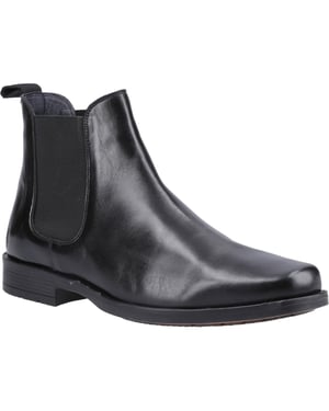 Hush Puppies Brennan Läder Herrstövlar Svart