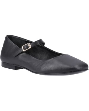 Hush Puppies Pasha Dames Zwart Leren Schoenen