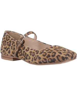 Hush Puppies Pasha Suède Dames Luipaard Schoenen