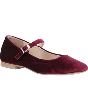 Hush Puppies Pasha Velvet Dames Bordeau Schoenen