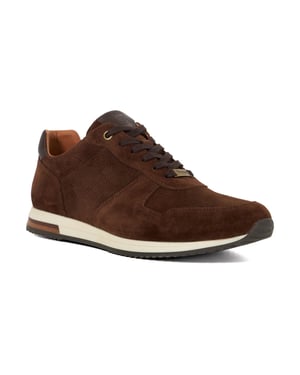 Dune Trilogy Suede Men's Brown Lace-Up Shoes