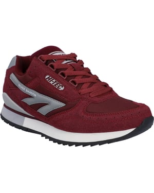 Hi-Tec Silver Shadow PU Suede/Polyester Men's Cherry Lace-Up Shoes