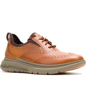 Hush Puppies Excel Läder Herr Cognac Snörskor
