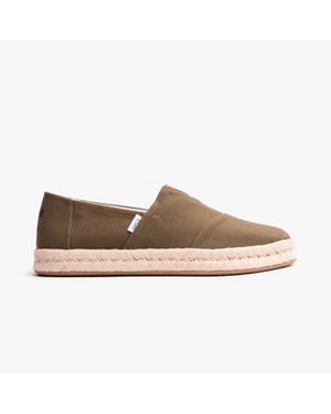 Toms Alpargata Rope 2.0 Herenslippers Olijf