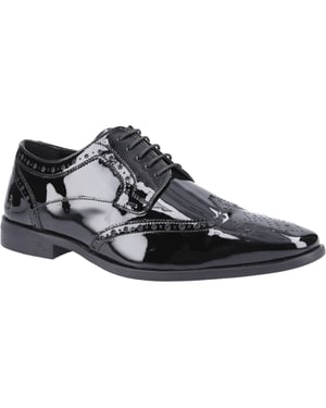 Hush Puppies Elliot Leather Men's Black Brogues Shoes