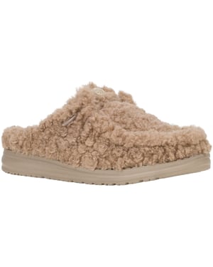 HEYDUDE Wendy Polyester Dames Timber Wolf Muiltjes