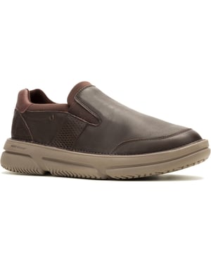 Hush Puppies Baylor Leren Herenschoenen Bruin Slippers