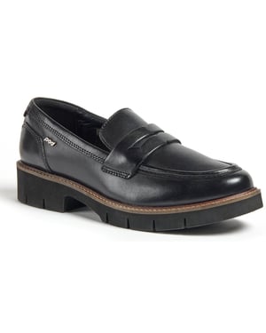 Pod Kaltin Leather Women's Black Loafers