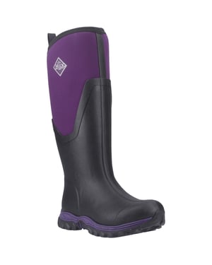 Muck Boots Arctic Sport II Lange Rubber Dames Zwart/Acai Winter Kniehoge Boots