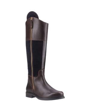 Cotswold Buscot Leren Dameslaarzen Bruin/Navy