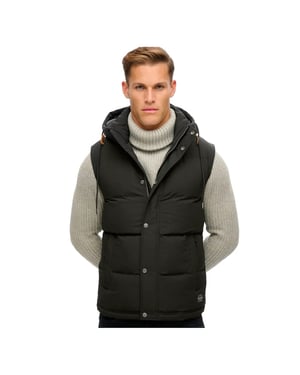 Superdry Everest mouwloze gewatteerde jas voor heren