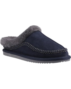 Hush Puppies Anika Suede Women's Navy Slippers