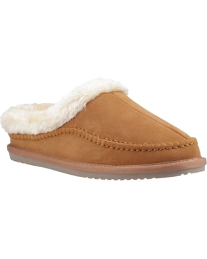 Hush Puppies Atticus Suède Heren Tan Slippers