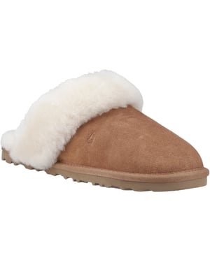 Hush Puppies Samantha Dames Suède Tan Pantoffels