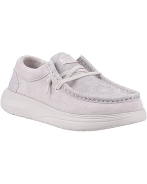 HEYDUDE Wendy COMF Suède Dames Lilac Mocassins Schoenen