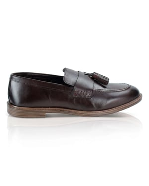 Silver Street London Charleston Mens Loafers Burgundy