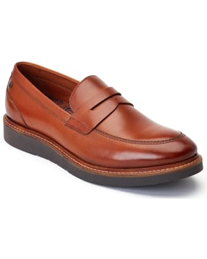 Base London Sid Leren Heren Tan Loafers