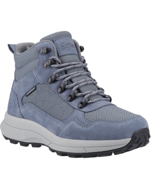 Cotswold Oddington Suede Mesh Dames Blauwe Wandelschoenen