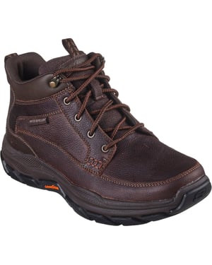 Skechers Respected Boswell Synthetische Heren Wandelschoenen Rood/bruin