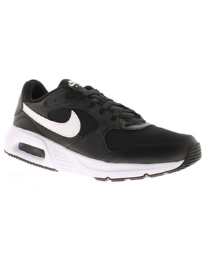 Nike Mens Running Trainers Air Max SC Lace Up Lightweight Black White Logo