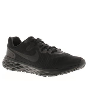 Nike Boys Running Trainers Revolution 6 Lace Up Lightweight All Black