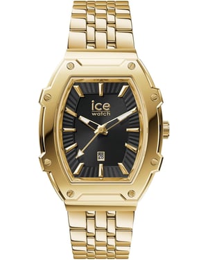 Ice Watch Ice Boliday - Black - Full Steel Shiny Dames Horloge Goudkleurig 024970