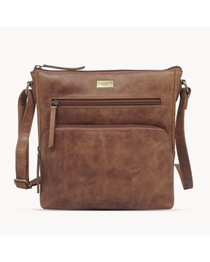 'AGATHA' Real Leather Crossbody Bag