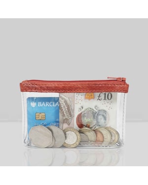 DINAH' Transparent Zip Top Coin Purse