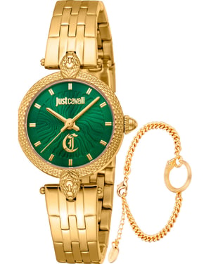 Just Cavalli JC1L330M0055 Ladies Mini Attraente Watch and Bracelet Gift Set