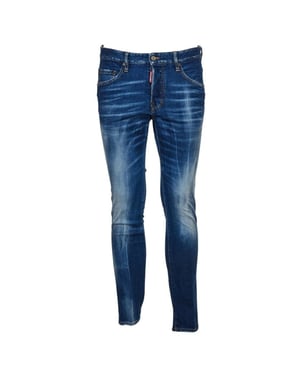 Dsquared2 Skater Jeans Marinblå Denimbyxor
