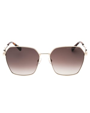 Marc Jacobs Guldfärgade Havana-detalj Solglasögon