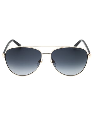Marc Jacobs Dark Grey Gradient Gold Frame Sunglasses