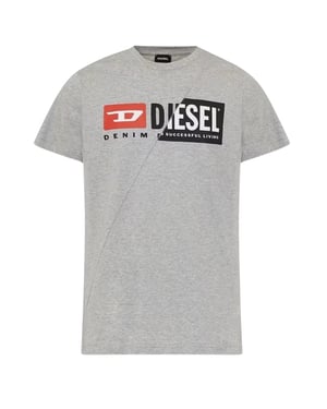 Diesel Schattig Design Grijs T-shirt