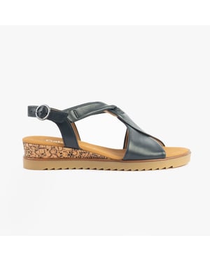 Gabor Rich Womens Sandals Dark Navy