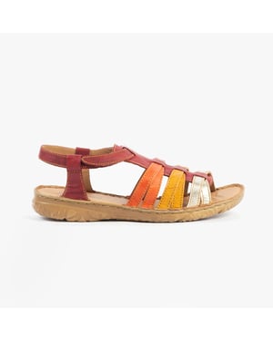 Josef Seibel Ivy 02 Dames Sandalen Rood-multi