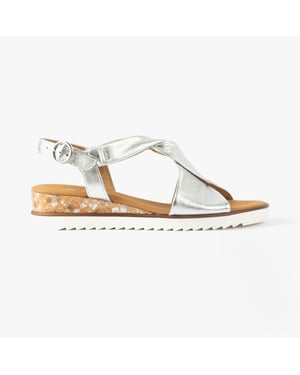 Gabor Rich Womens Sandals Silver