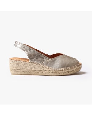 Toni Pons Bernia Womens Espadrille Platinum