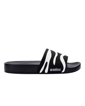Animal Print Slide Black